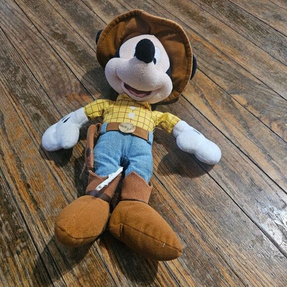 DISNEY PARKS Mickey x Woody Toy Story Plush 11" - Picture 3 of 6